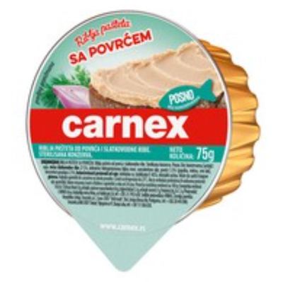 PAŠTETA RIBLJA SA POVRĆEM 75GR CARNEX