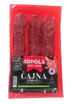 Cajna kobasica slajs IM Topola 80g