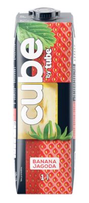 CUBE BY TUBE BANANA+JAGODA 1L