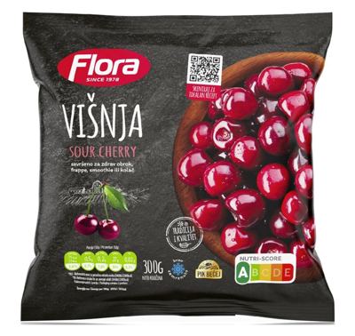 SMRZNUTO VOĆE VIŠNJA FLORA 300G