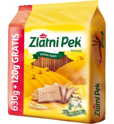 KEKS ZLATNI PEK 630G + 120G GRATIS