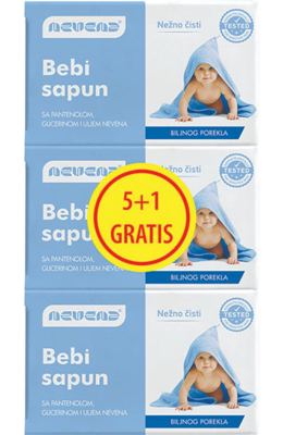 SAPUN BABY PLAVI NEVENA 78G 5+1 GRATIS