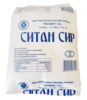 SITAN SIR 15%MM 0,5KG MLEKARA LOZNICA