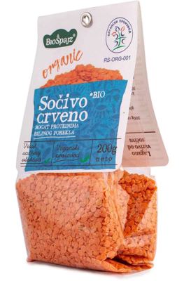 SOČIVO CRVENO BIO 200 GR BIO ŠPAJZ