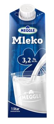 MLEKO UHT 3,2%MM 1L TP MEGGLE