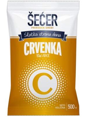 ŠEĆER SMEĐI 500G CRVENKA