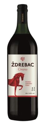 VINO 1L CRVENO ŽDREBAC 1/6 "COKA"