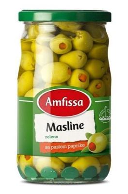 Masline sa paprikom 680g #12 Amfissa