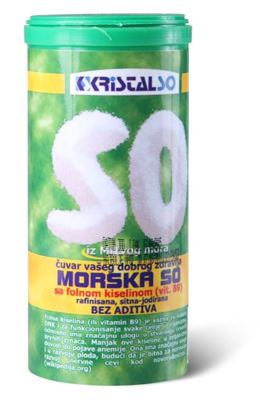 SO MORSKA SA FOLNOM KISELINOM 500 GR KRISTAL SO