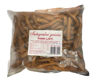 GRISINE INTEGRALNE LJUTE 500G
