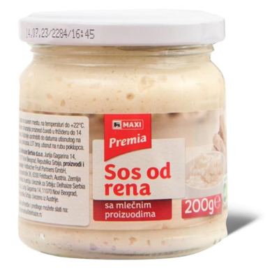 Sos od rena sa mlec. prot. Maxi 200g