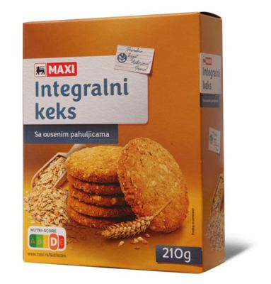 Integr.keks ovsene pahuljice Maxi 210g