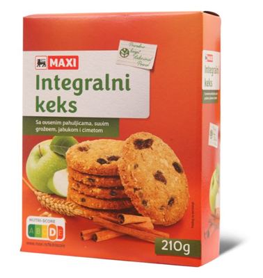 Integr.keks jab.cim.ovs.pah. Maxi 210g