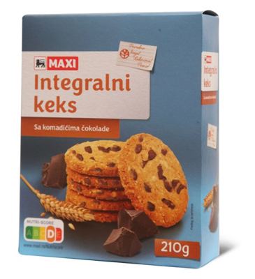 Integr.keks komadici cokol. Maxi 210g