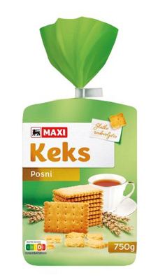 Keks posni Maxi 750g