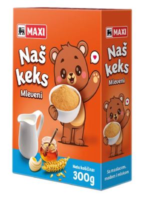 Nas Keks Maxi mleveni 300g