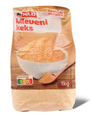 Keks Mleveni Maxi 1 Kg