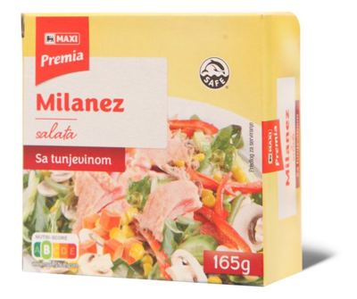 Tuna sal.Milanesse Maxi 165g