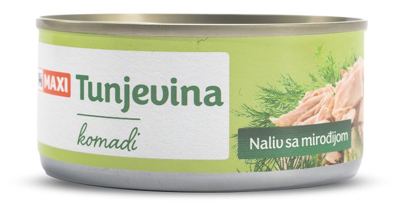 Tunjevina kom.u sosu/mirodj.Maxi 160g