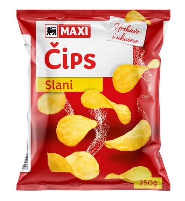 Cips slani Maxi 250g