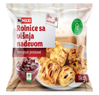 Smrznuta rolnica sa visnjom Maxi 1kg