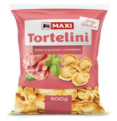 Tortelini sa prsutom Premia 500g