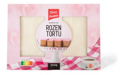 Korice za rozen tortu Premia 500g