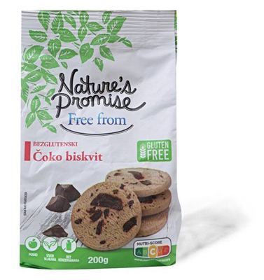 Bezglutenski choco biscuits 200g