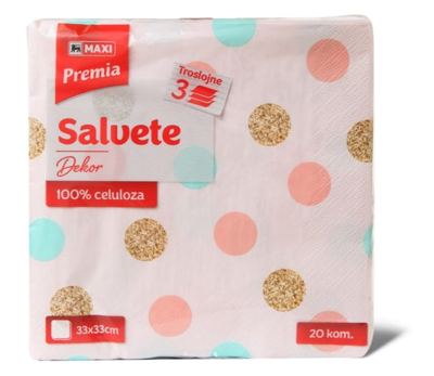 Salvete Dekor 1 Premia/Maxi 3sl 33/20