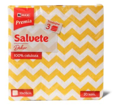 Salvete Dekor 2 Premia/Maxi 3sl 33/20