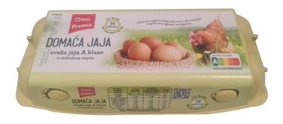Dom.jaja iz slobodnog uzgoja Premia 10/1