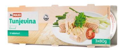 Tunjevina komadi u salamuri Maxi 3x80g