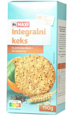 Integ.keks pomorandza&cija seme Maxi150g