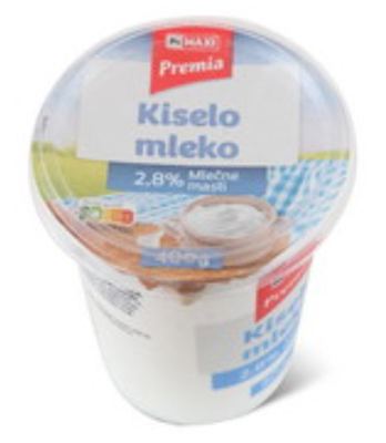 Kiselo mleko 2.8% mm Maxi 400g