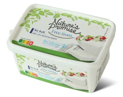 Sir beli bez laktoze Nat.Prom. 500gr