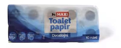 Toalet papir Maxi 2sl 10/1