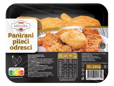 Panirani pileci odresci 240g