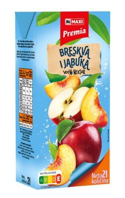 Napitak breskva i jabuka OBP Premia 2l