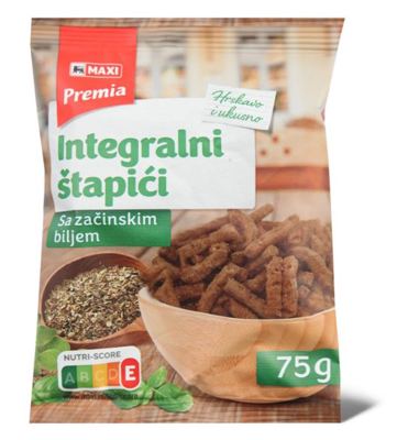 Grisine integ./zacinsko bilje Premia 75g