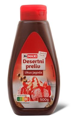 Desertni preliv jagoda Maxi 500g