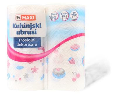 Kuhinjski ubrus dekor Maxi 3sl 2/1