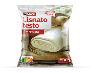 Smrznuto lisnato testo Maxi 500g