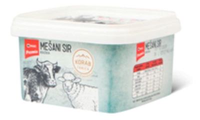 Sir mesani kriska 3 vrste mleka Maxi300g