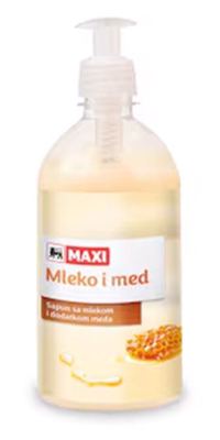 Tecni sapun Maxii med i mleko 500ml
