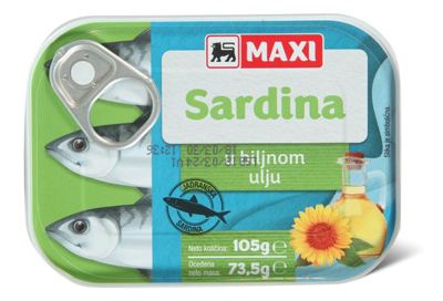 Sardina u biljnom ulju Maxi 105g