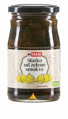 Slatko od zelene smokve Maxi 450g