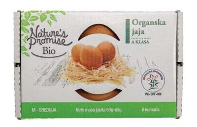 Jaja organska NP 6/1 klasa M