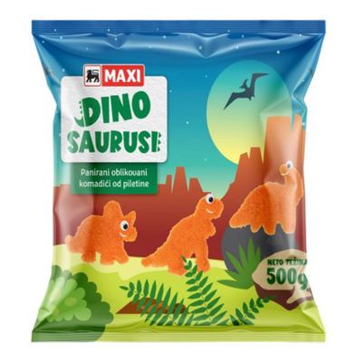 Pan.kom.piletine Dinosaurusi Maxi 500g