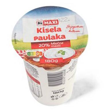 Kisela pavlaka 20%mm Maxi 180g