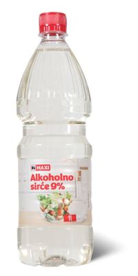 Sirce alkoholno 9% Maxi 1l